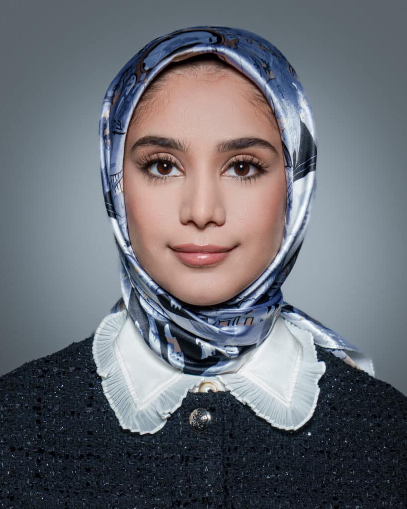 Headshot of Fariha Karimzadah - Law Firm, captured by Art of Portraits in Toronto Portrait Studio